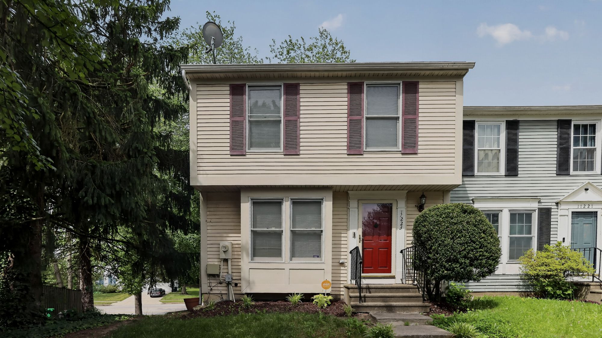 A townhouse community in Bowie, Maryland